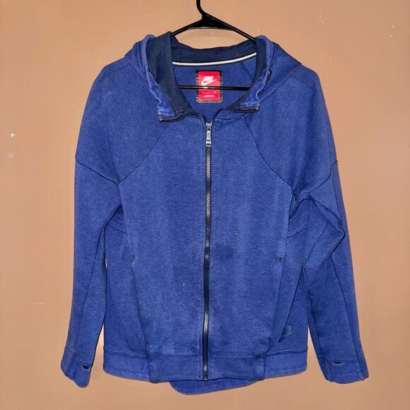 Nike Purple Swoosh Tech Fleece Full Zip Hoodie - Small - Picture 1 of 8